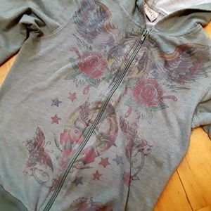 Graphic Zip Up Hoodie